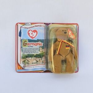 TY Teenie Beanie Baby Germania McDonalds International Bears II Promotion New